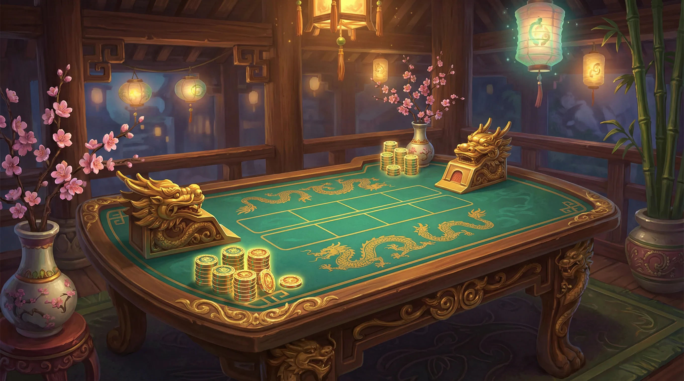 Mesa de bacará elegante no cassino online donaldbet